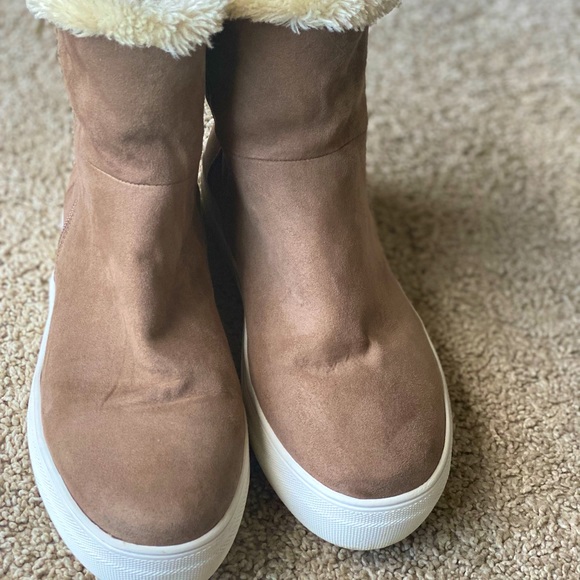 MIA Shoes - Taupe sneaker boots tjmaxx.